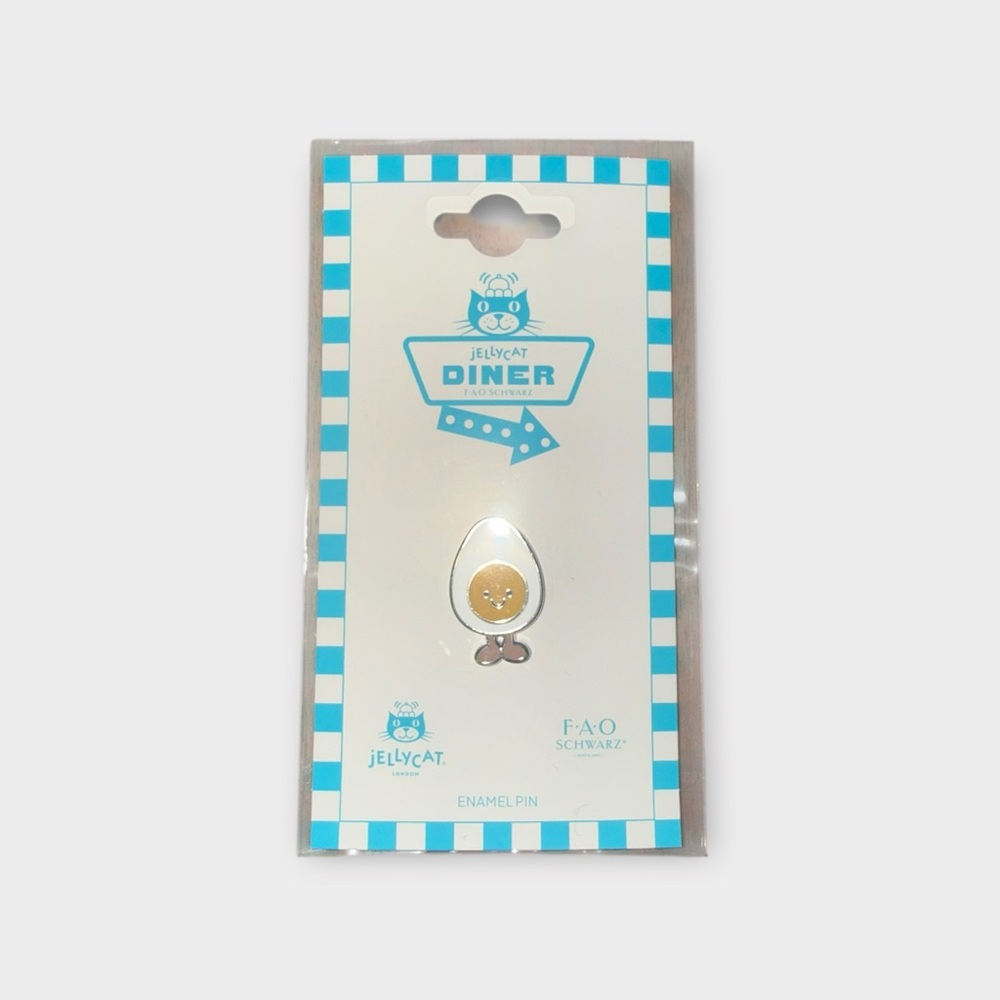 Jellycat Diner Enamel Pin Happy Boiled Egg